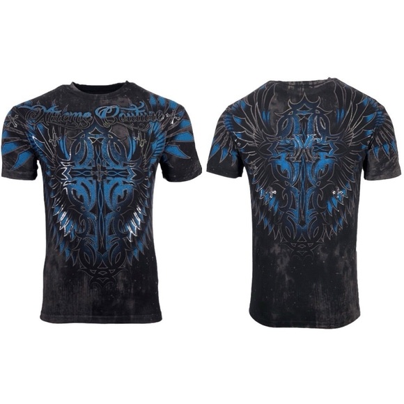 XTREME COUTURE by AFFLICTION Men's T-Shirt ULTIMATE GLORY - Picture 2 of 12